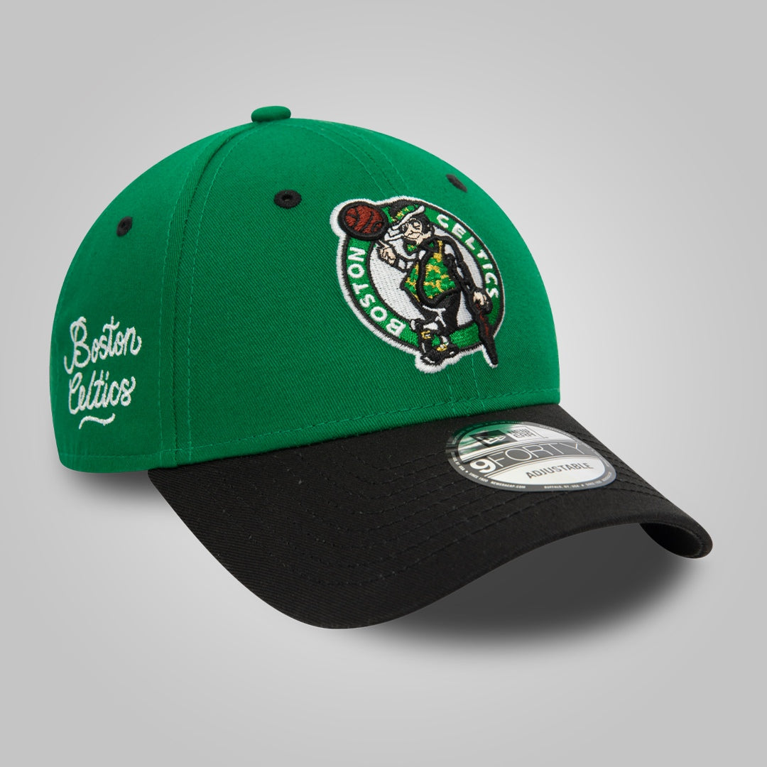 Boston Celtics NBA Side Patch Green 9FORTY Adjustable Cap