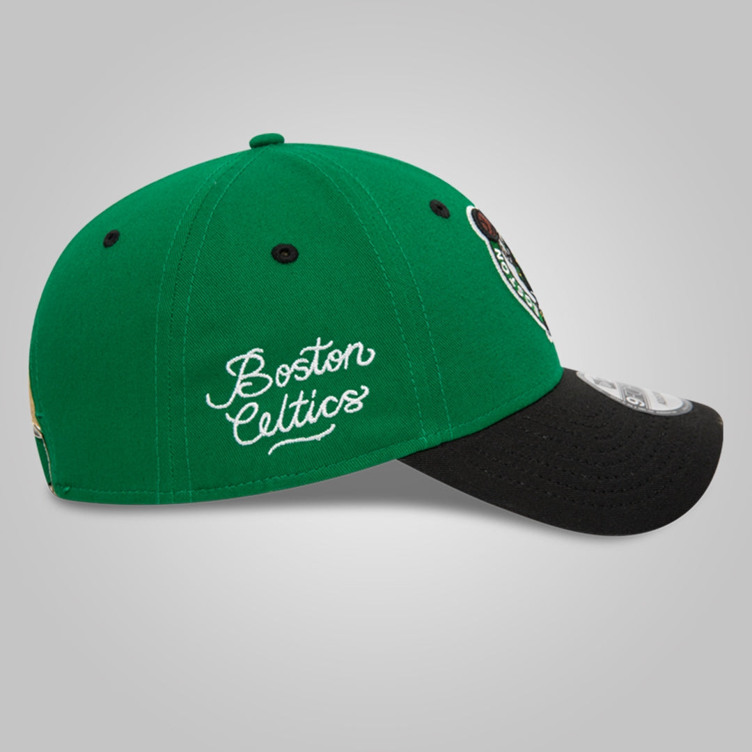 Boston Celtics NBA Side Patch Green 9FORTY Adjustable Cap