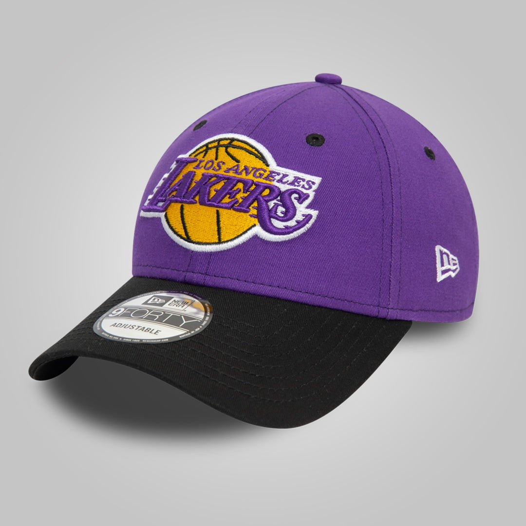 LA Lakers NBA Side Patch Purple 9FORTY Adjustable Cap