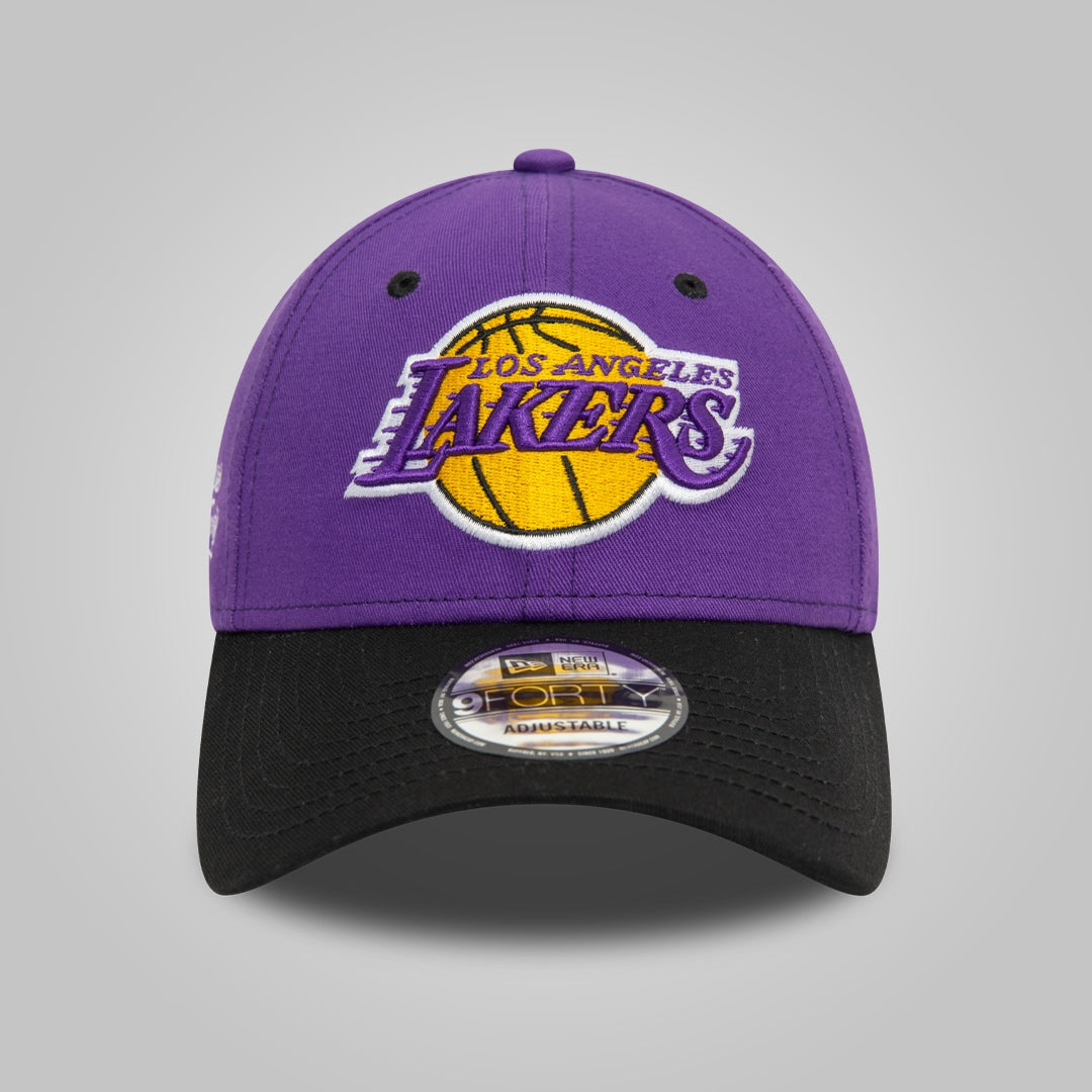 LA Lakers NBA Side Patch Purple 9FORTY Adjustable Cap