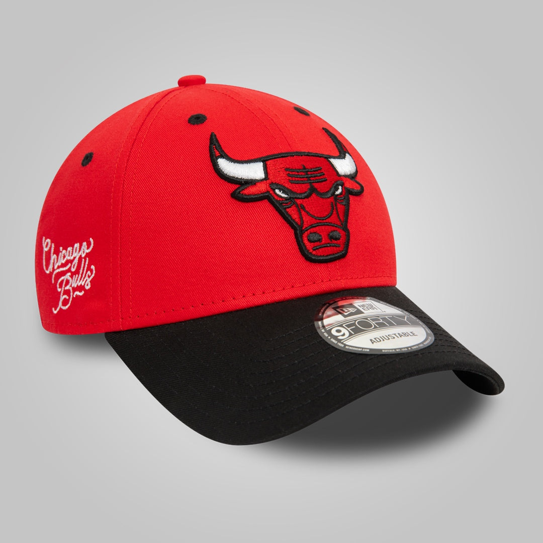 Chicago Bulls NBA Side Patch Red 9FORTY Adjustable Cap