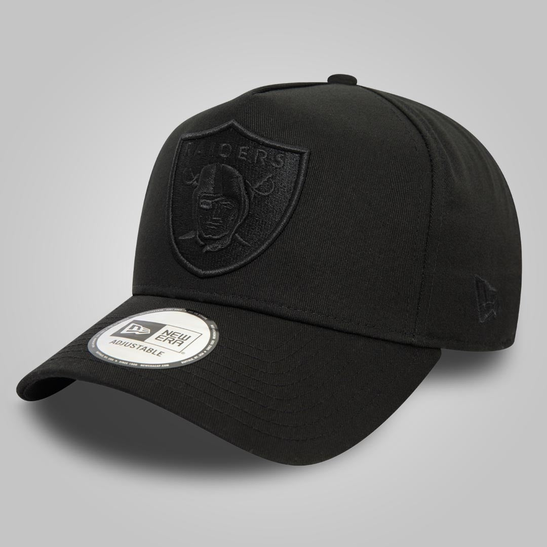 Las Vegas Raiders Monochrome Black 9FORTY E-Frame Adjustable Cap