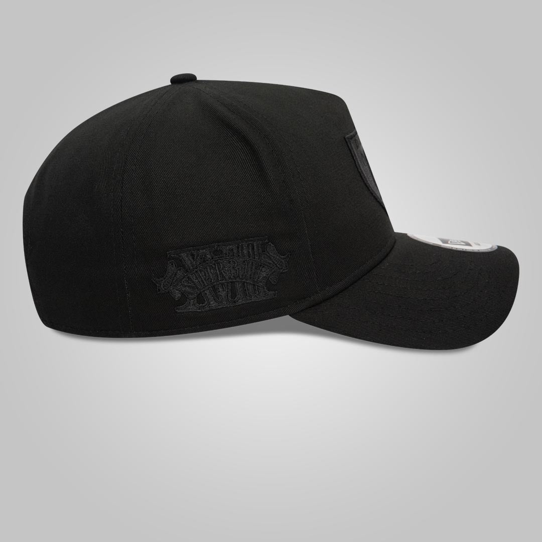 Las Vegas Raiders Monochrome Black 9FORTY E-Frame Adjustable Cap