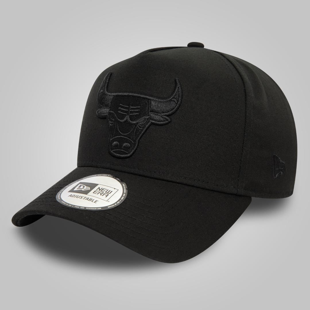 Chicago Bulls Monochrome Black 9FORTY E-Frame Adjustable Cap