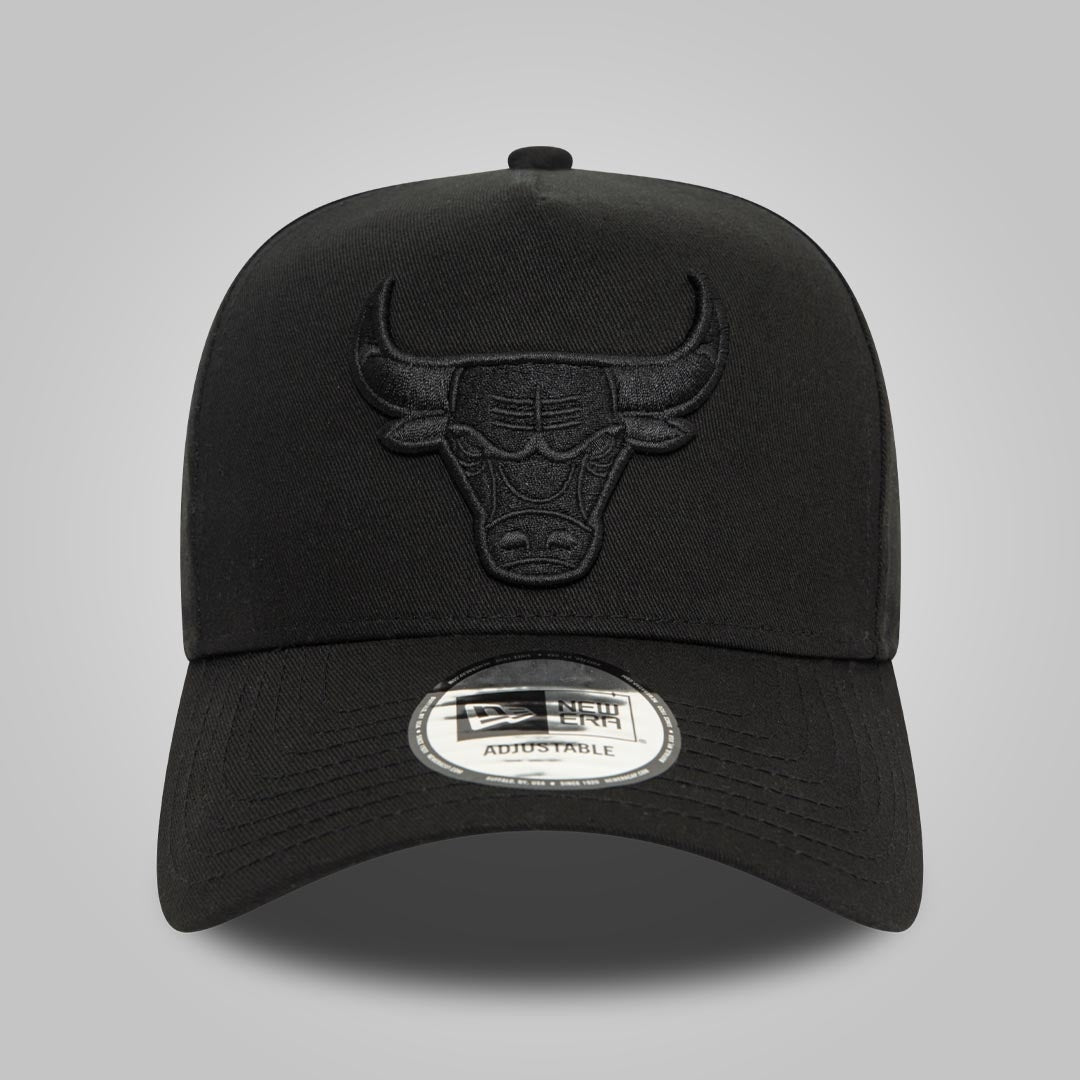 Chicago Bulls Monochrome Black 9FORTY E-Frame Adjustable Cap