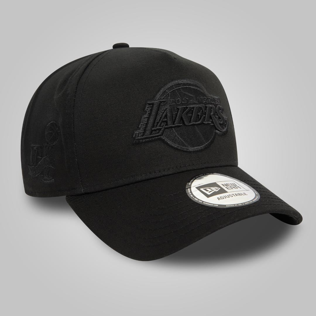 LA Lakers Monochrome Black 9FORTY E-Frame Adjustable Cap