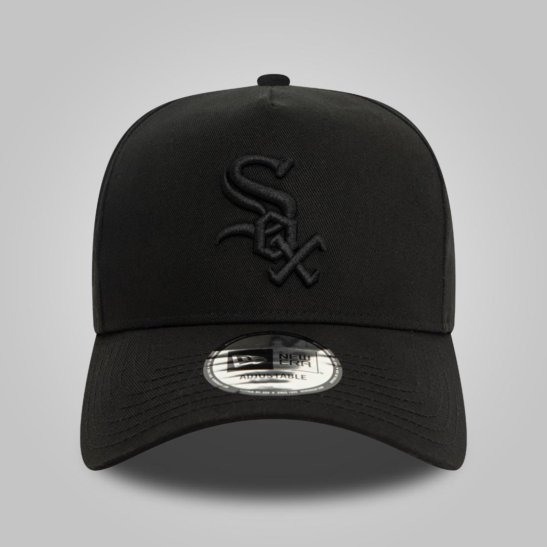 Chicago White Sox Monochrome Black 9FORTY E-Frame Adjustable Cap