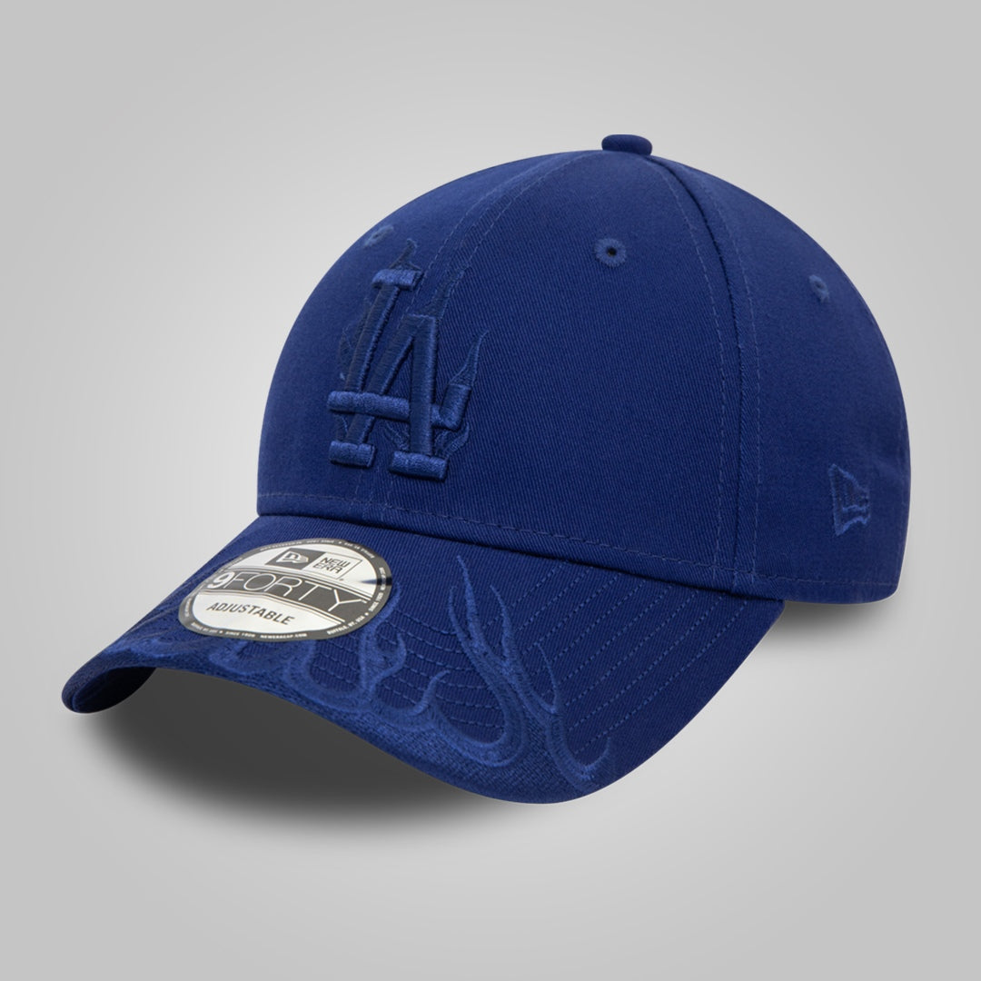 LA Dodgers MLB Flame Dark Blue 9FORTY Adjustable Cap