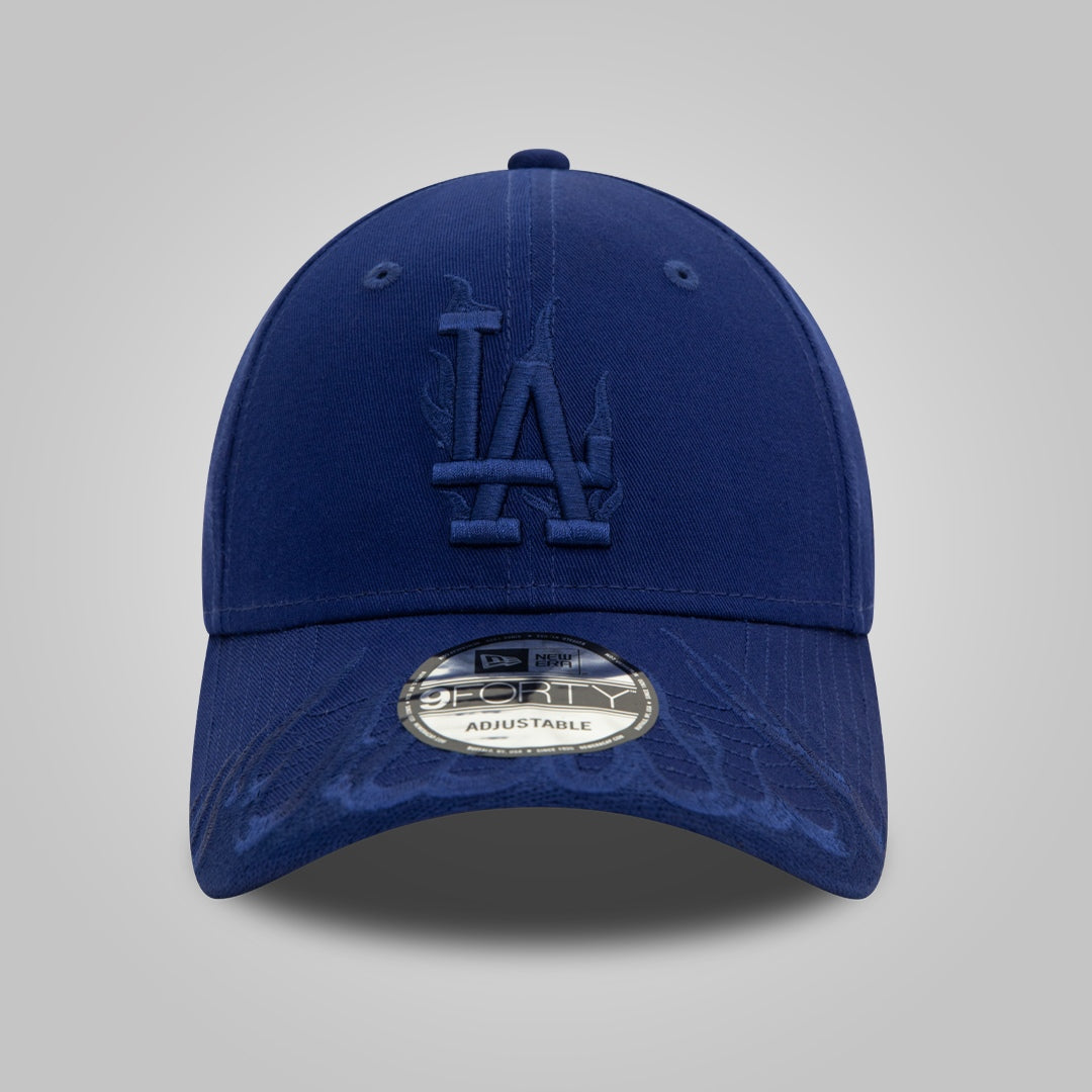 LA Dodgers MLB Flame Dark Blue 9FORTY Adjustable Cap