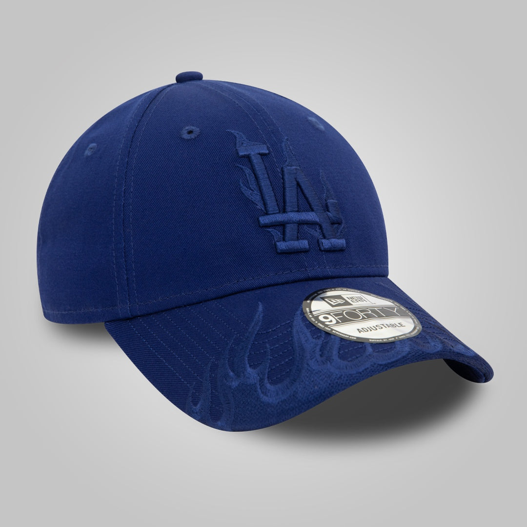 LA Dodgers MLB Flame Dark Blue 9FORTY Adjustable Cap