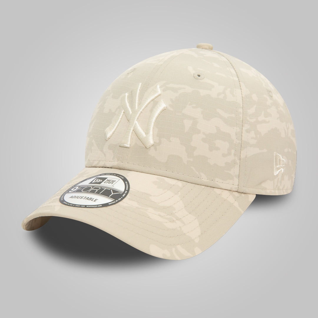 New York Yankees Tonal Camo All Over Print Light Beige 9FORTY Adjustable Cap