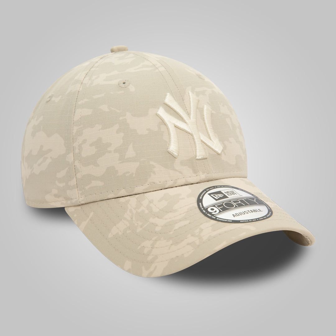 New York Yankees Tonal Camo All Over Print Light Beige 9FORTY Adjustable Cap