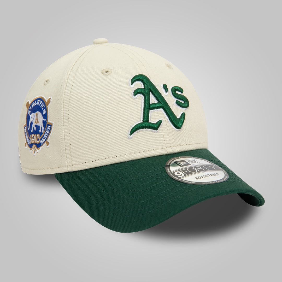 Oakland Athletics World Series Dark Green 9FORTY Adjustable Cap