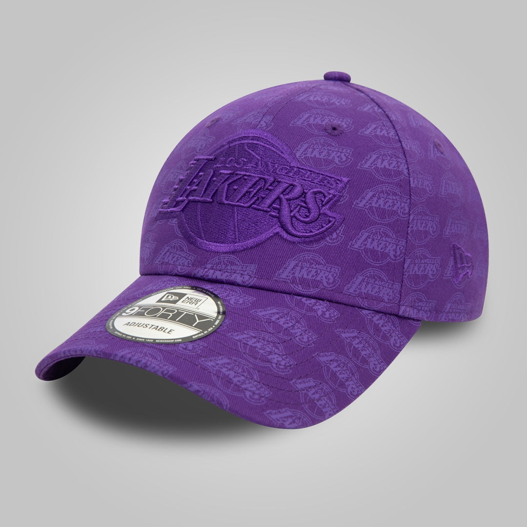 LA Lakers Team Monogram Purple 9FORTY Adjustable Cap