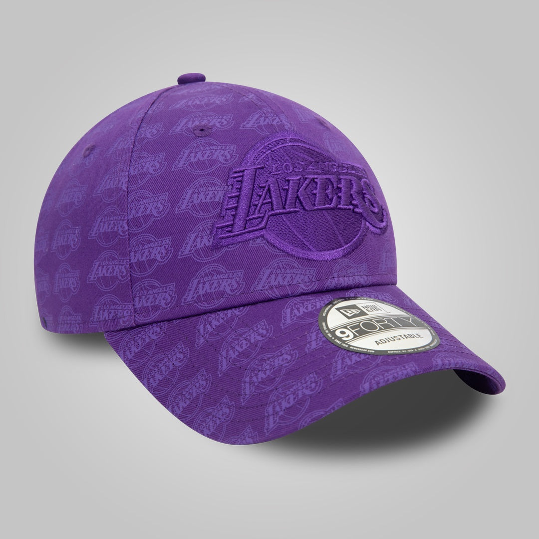 LA Lakers Team Monogram Purple 9FORTY Adjustable Cap