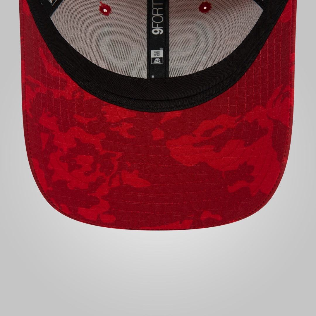 Chicago Bulls Tonal Camo All Over Print Red 9FORTY Adjustable Cap