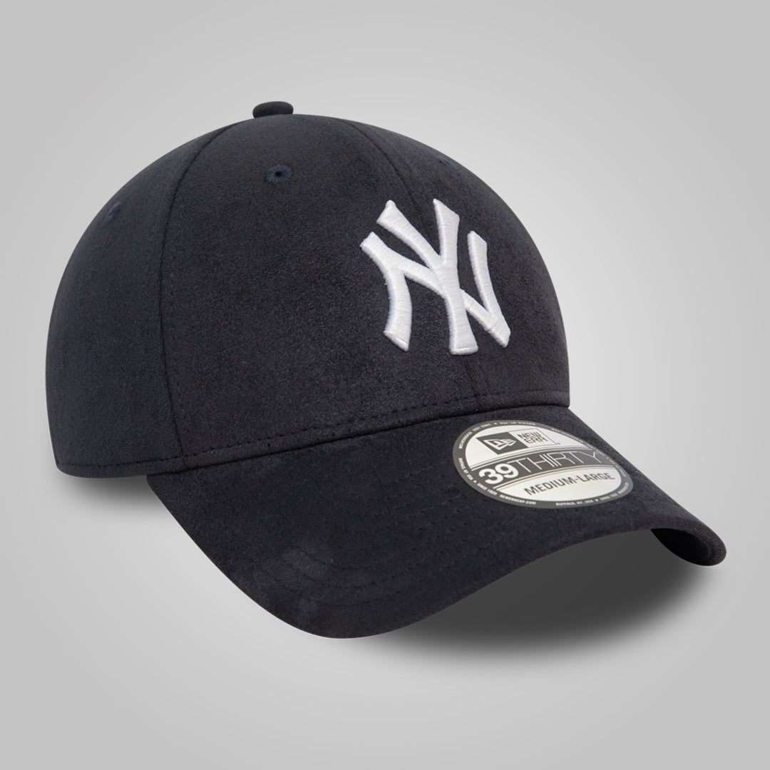 New York Yankees Faux Suede Navy 39THIRTY Stretch Fit Cap