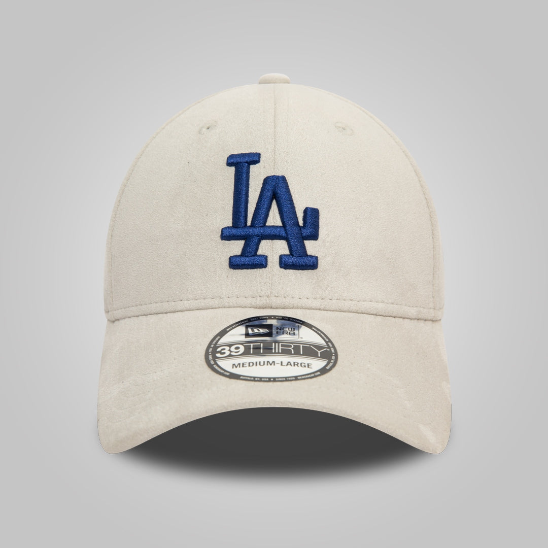 LA Dodgers Faux Suede Stone 39THIRTY Stretch Fit Cap