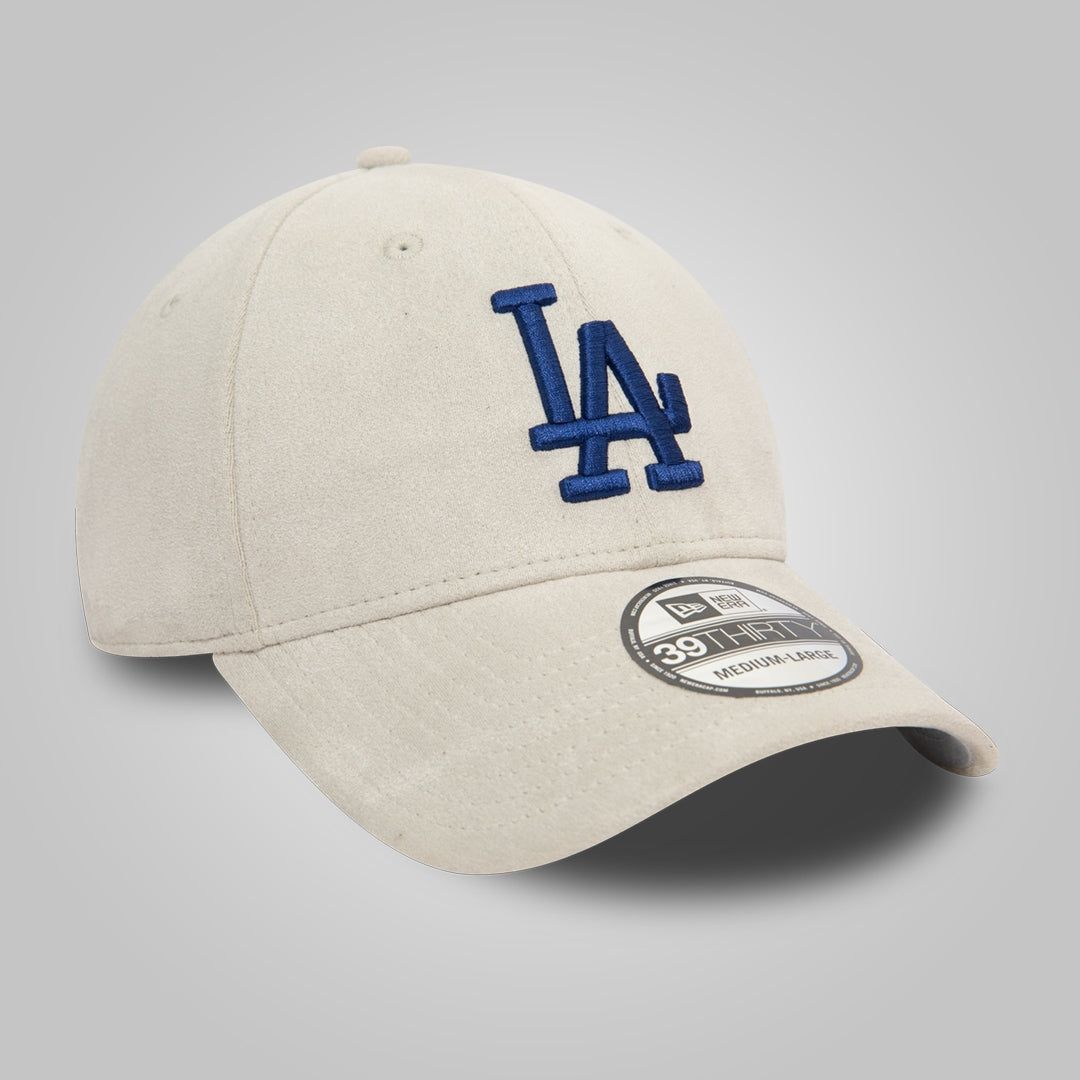 LA Dodgers Faux Suede Stone 39THIRTY Stretch Fit Cap