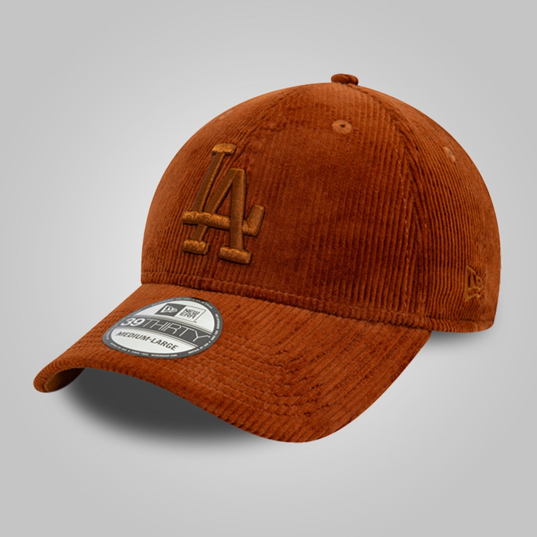 LA Dodgers Cord Brown 39THIRTY Stretch Fit Cap