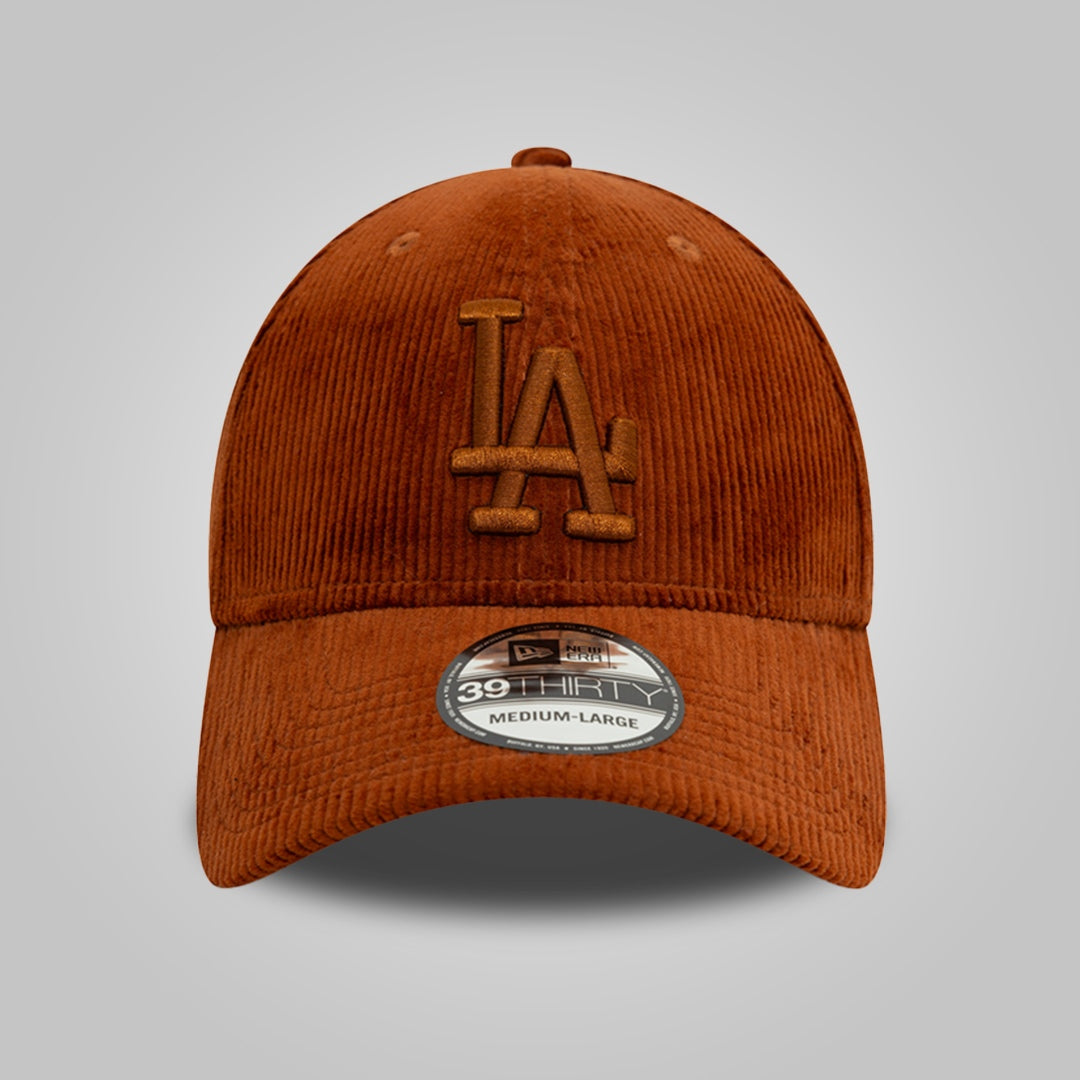 LA Dodgers Cord Brown 39THIRTY Stretch Fit Cap