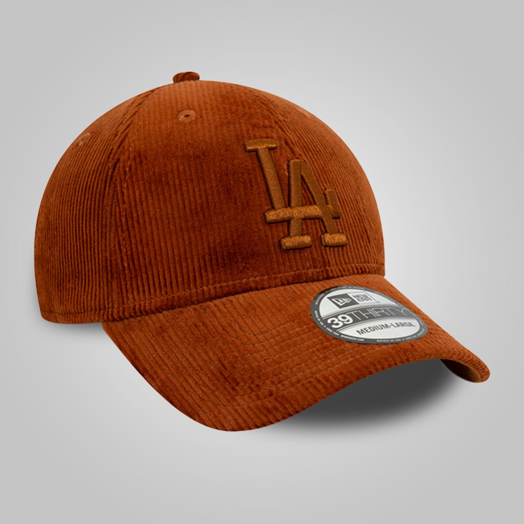 LA Dodgers Cord Brown 39THIRTY Stretch Fit Cap