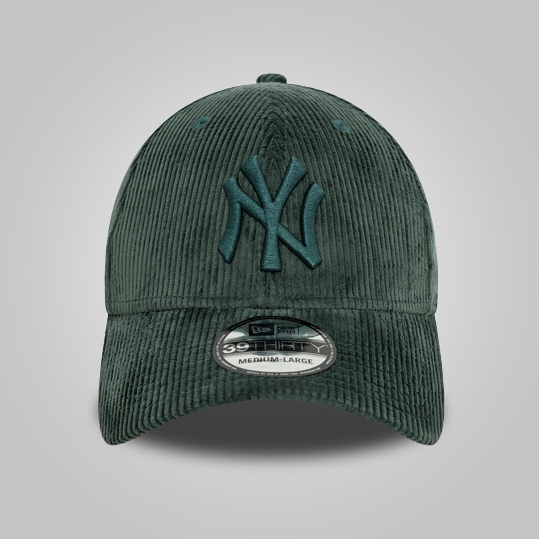 New York Yankees Cord Dark Green 39THIRTY Stretch Fit Cap