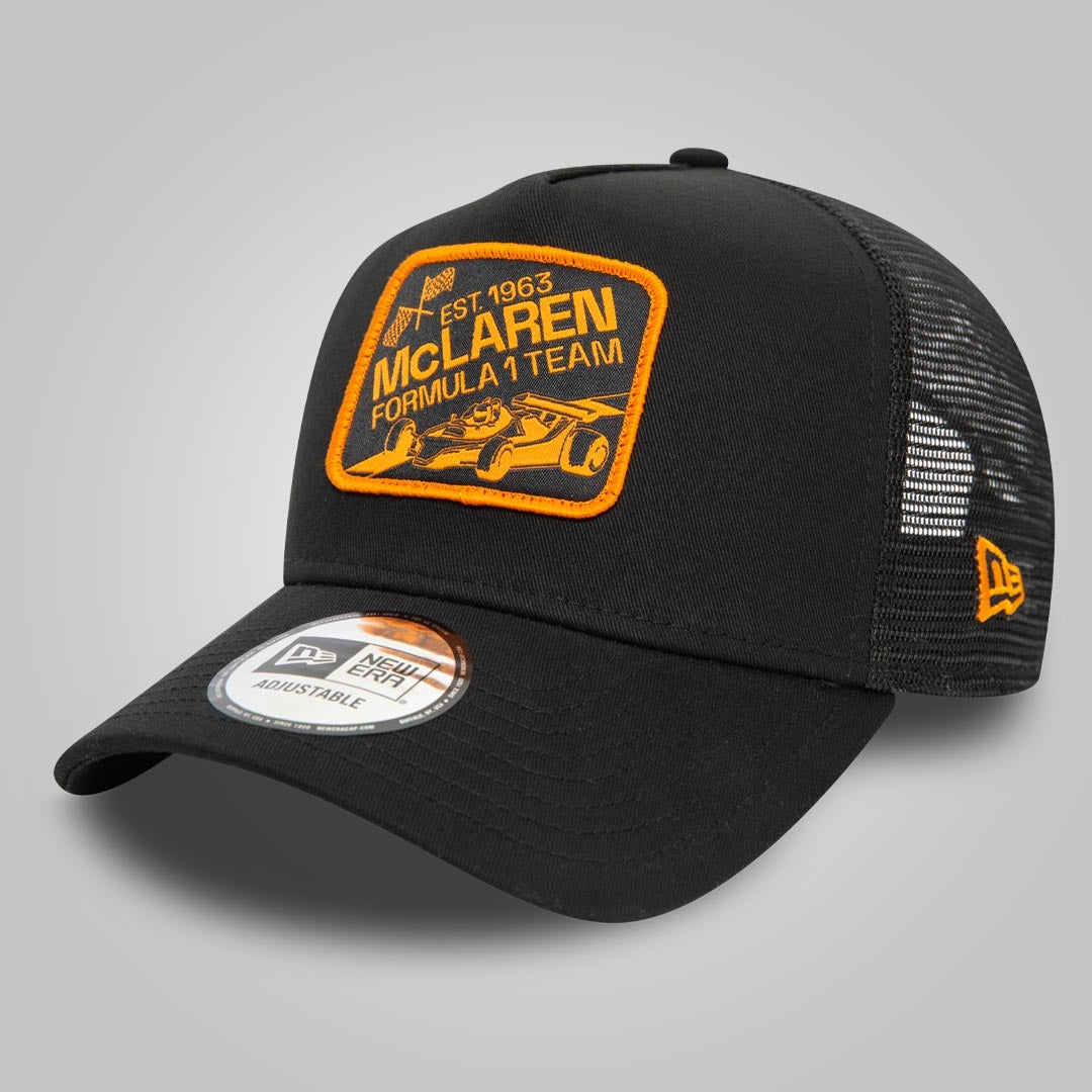 McLaren Racing Graphic Patch Black 9FORTY E-Frame Adjustable Trucker Cap