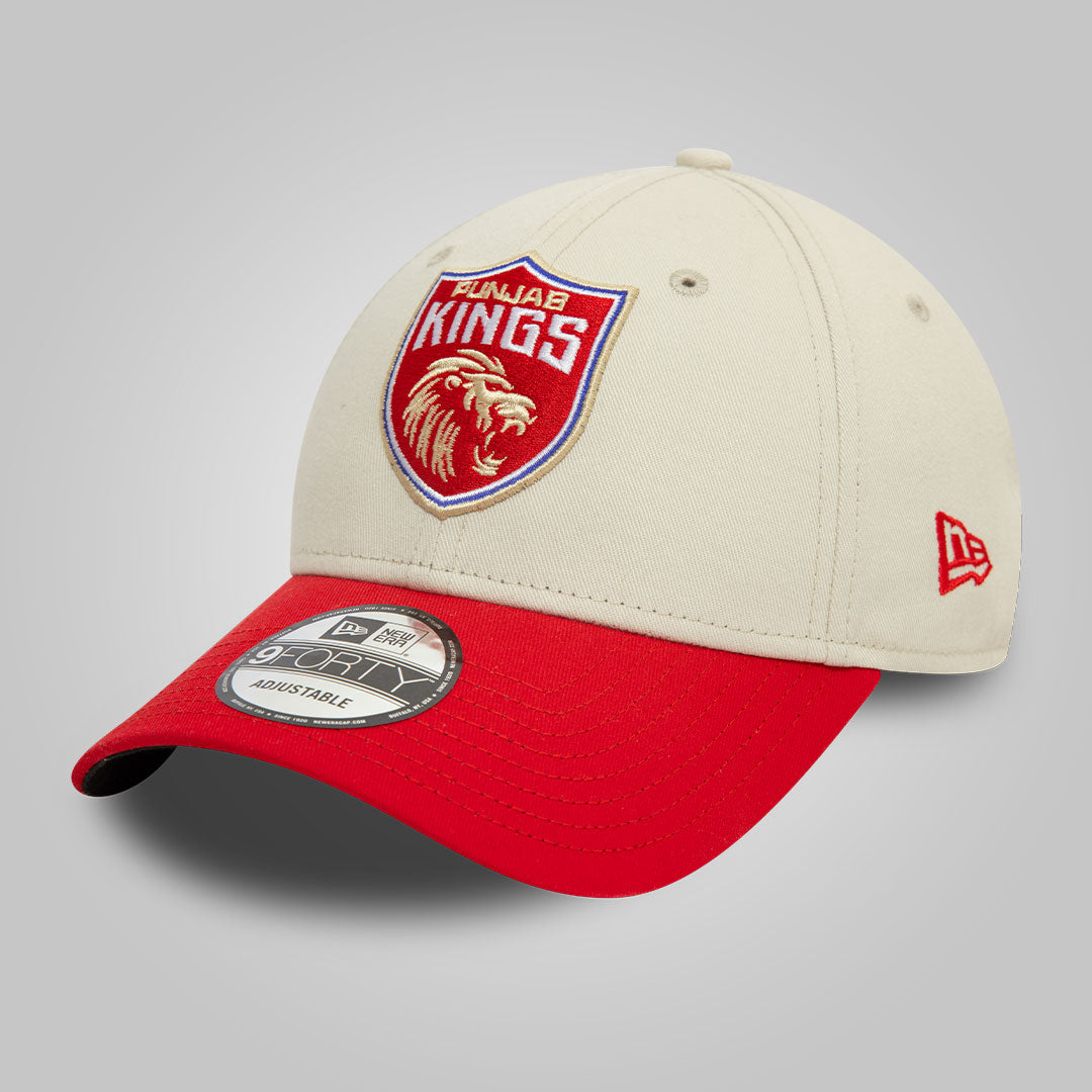 Punjab Kings: Official New Era White Crown Baseball Cap