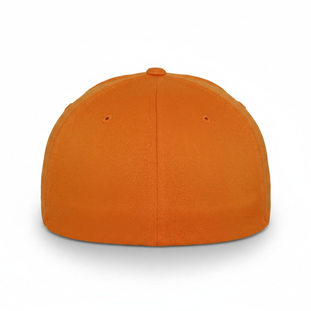 Flexfit: Orange Wooly Combed Stretch Fit Cap