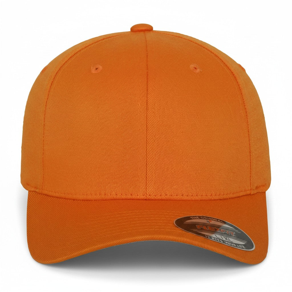 Flexfit: Orange Wooly Combed Stretch Fit Cap