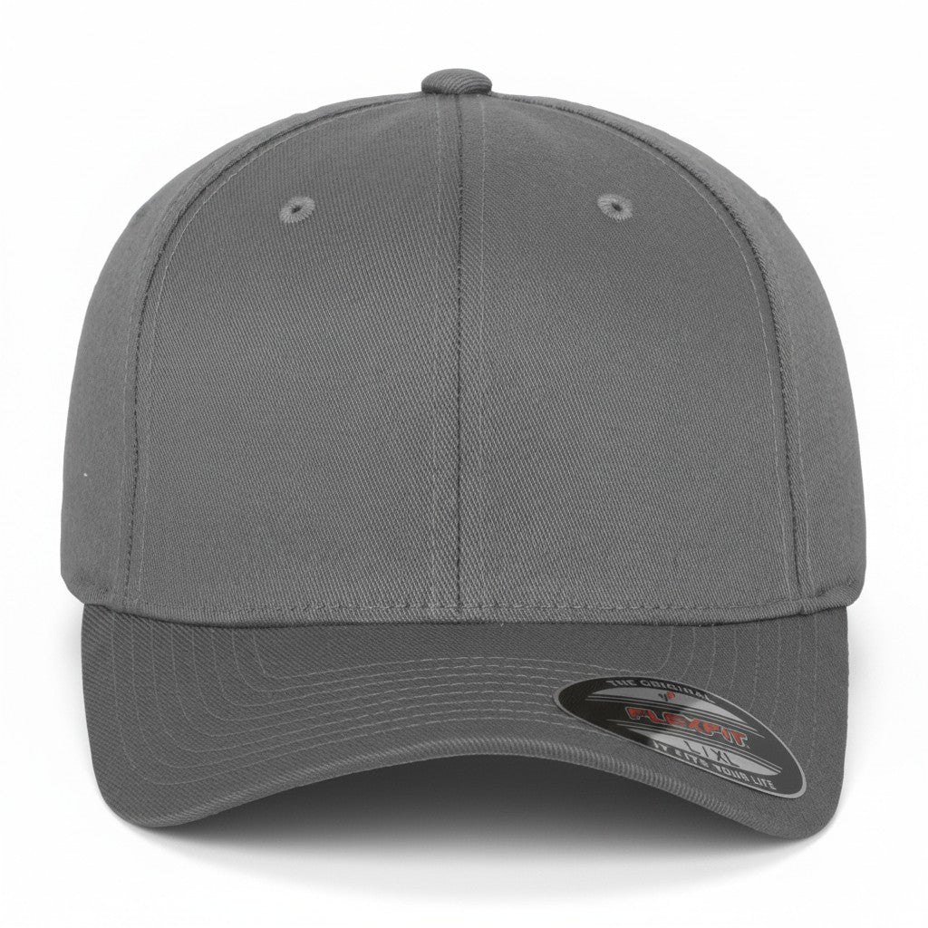 Flexfit: Grey Wooly Combed Stretch Fit Cap