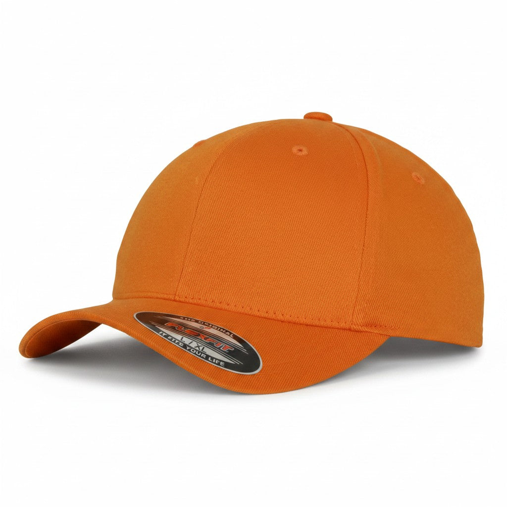 Flexfit: Orange Wooly Combed Stretch Fit Cap