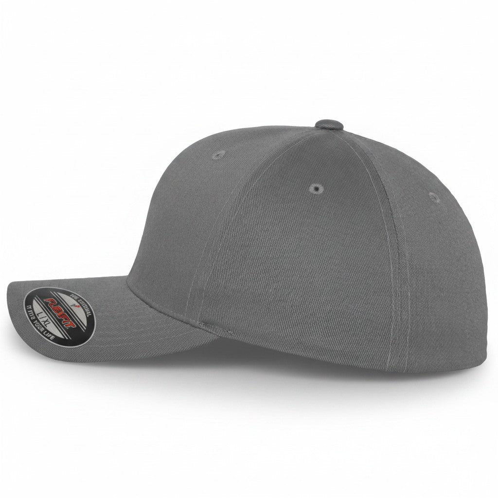 Flexfit: Grey Wooly Combed Stretch Fit Cap