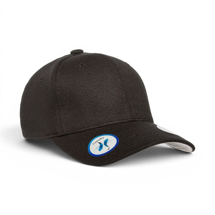 Flexfit: Black Cool & Pique Mesh Stretch Fit Cap
