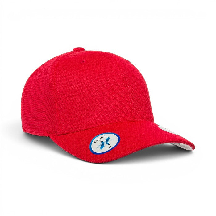 Flexfit: Red Cool & Pique Mesh Stretch Fit Cap