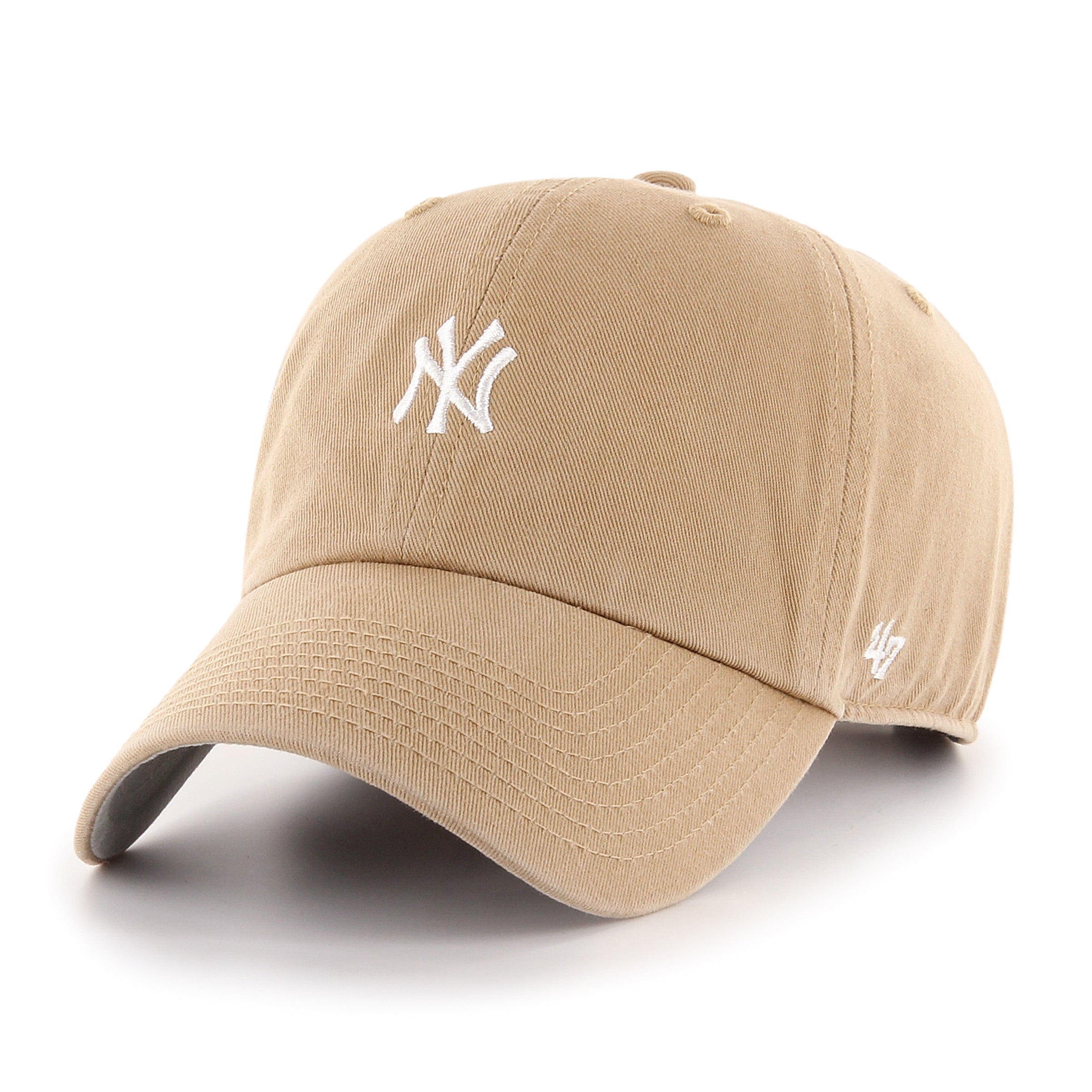 New York Yankees BASE RUNNER '47 Clean Up Khaki Cap