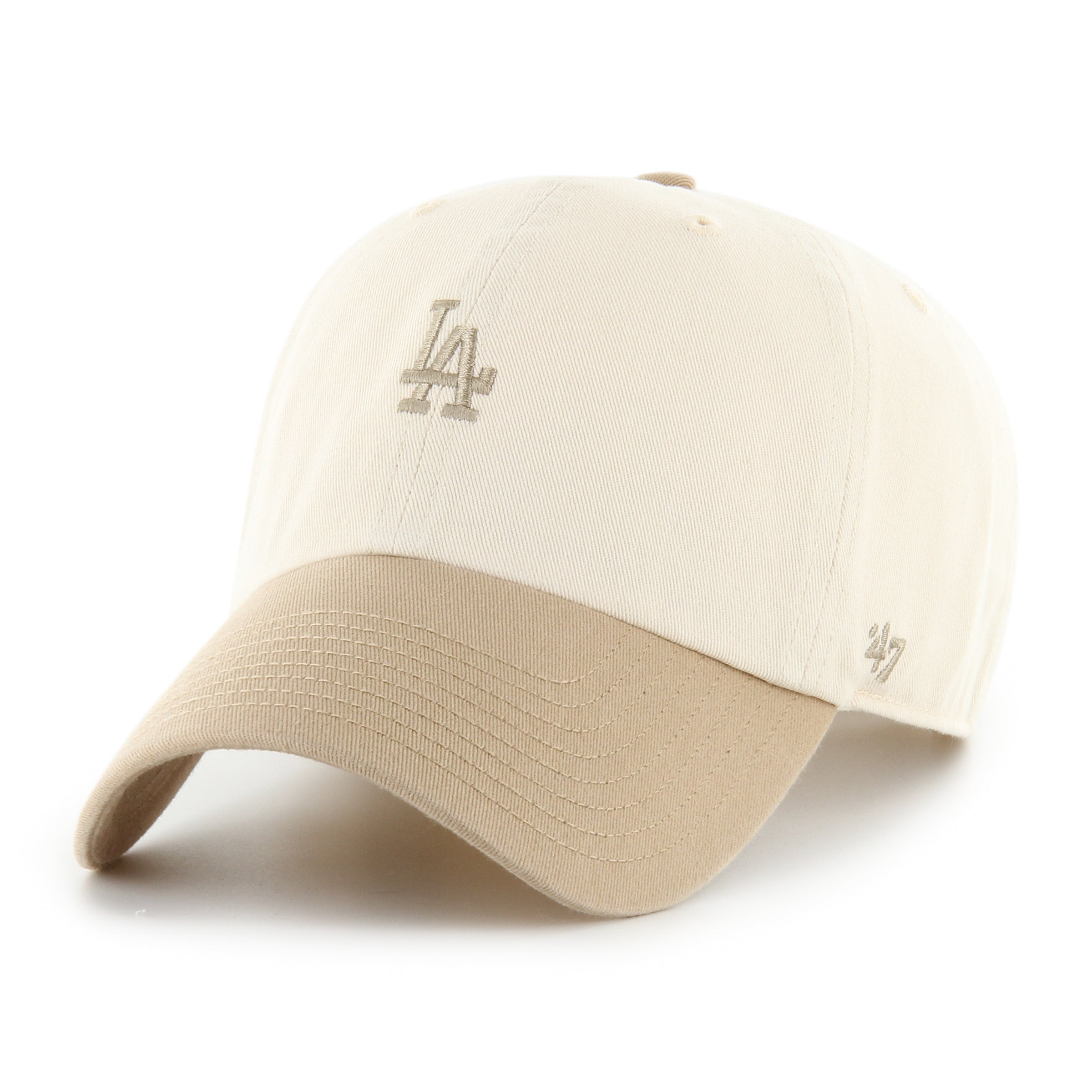 LA Dodgers Base Runner TT ’47 CLEAN UP Beige Cap