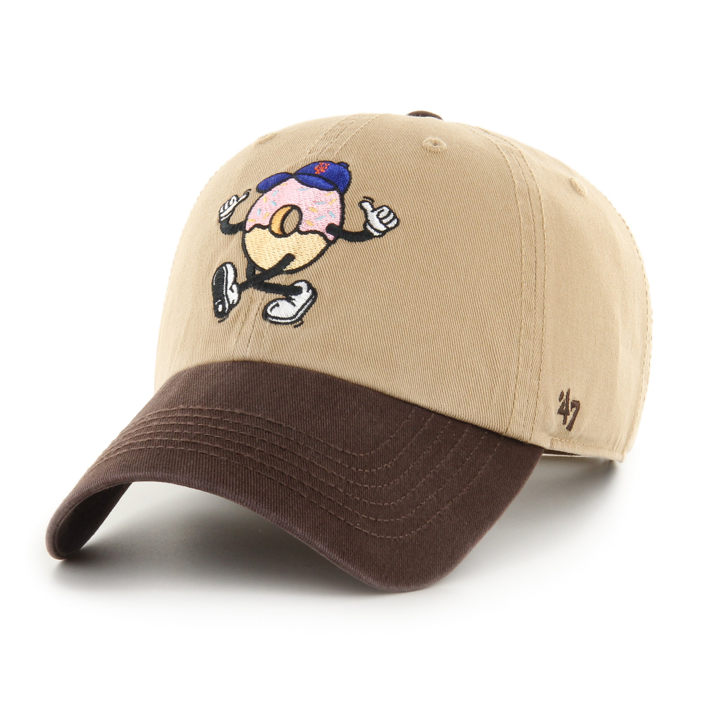 New York Mets Cartoon Icon '47 Clean Up Khaki Cap