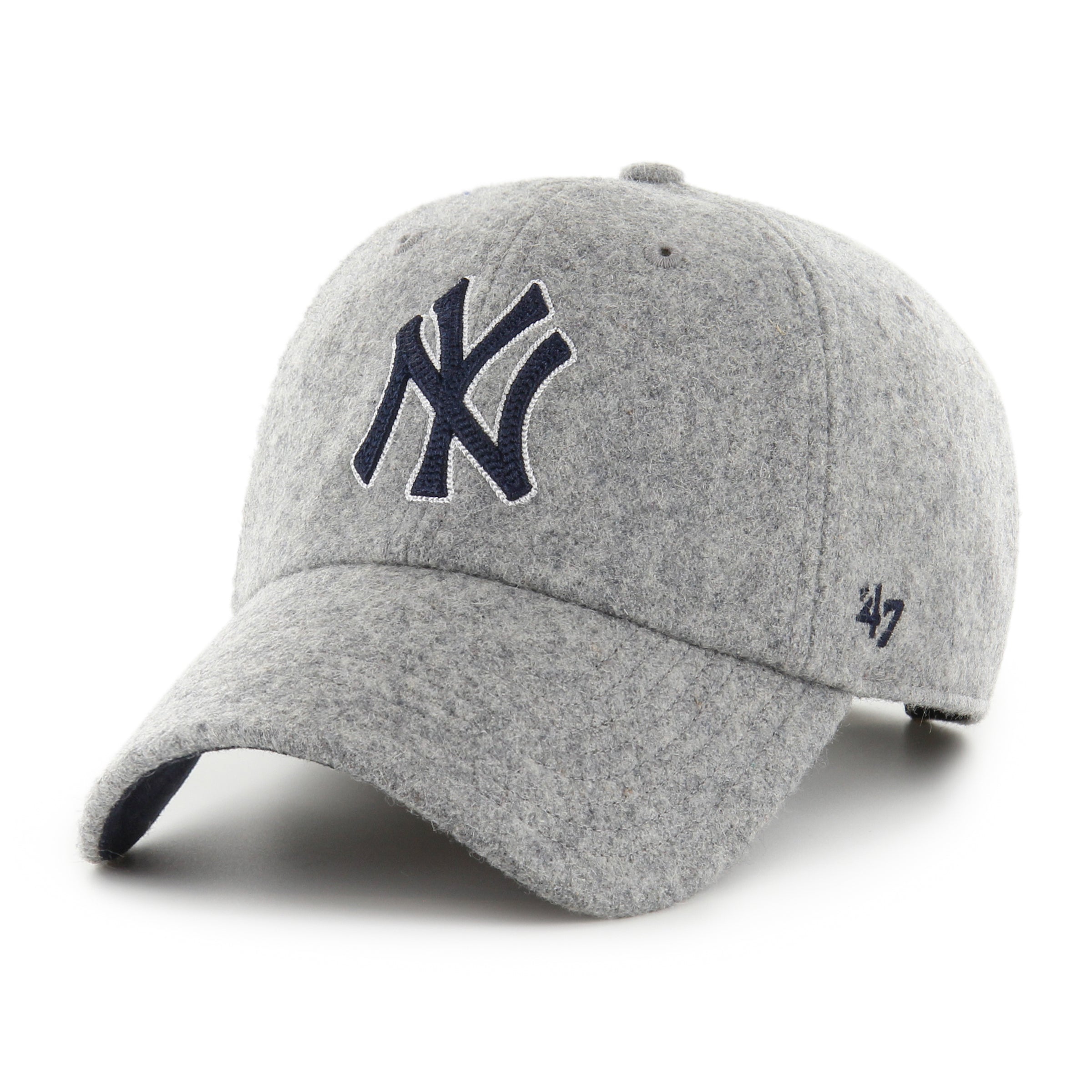 New York Yankees Chain Stitch '47 CLEAN UP Grey Cap