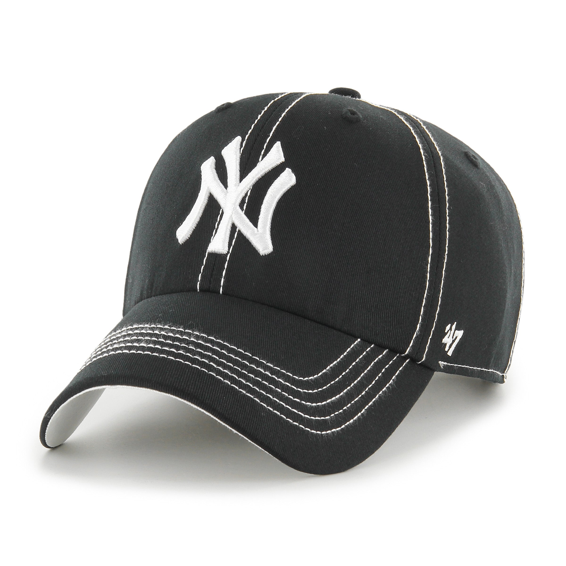 New York Yankees Contrast Stitch ’47 CLEAN UP Black Cap