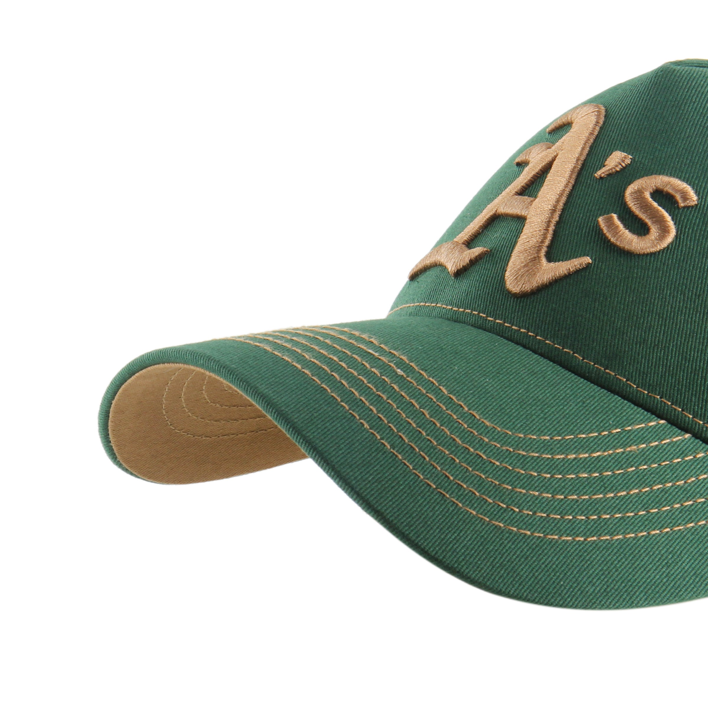 Oakland Athletics Contrast Stitch ’47 MVP DT Dark Green Cap