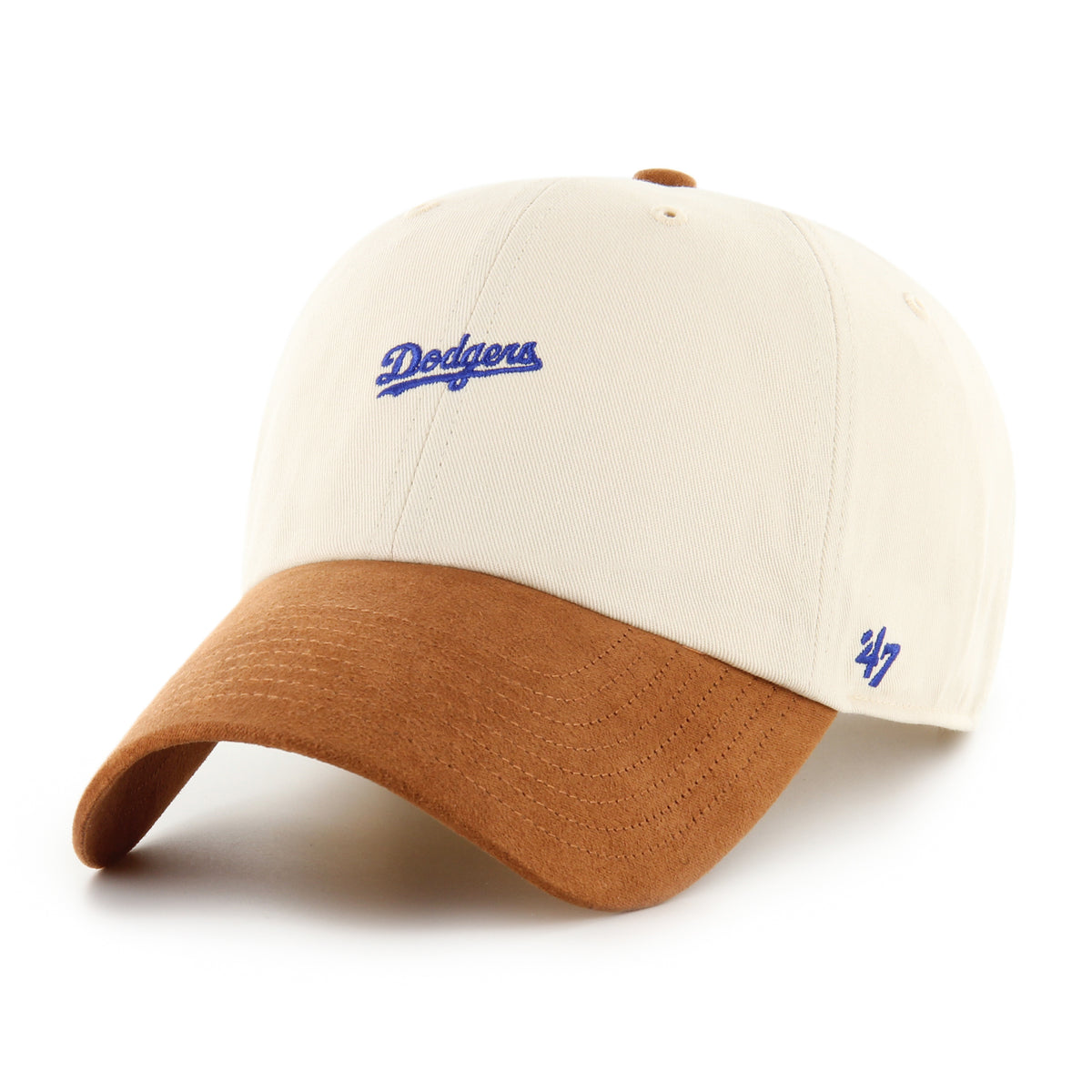 LA Dodgers Mini Script Suede Visor ’47 CLEAN UP