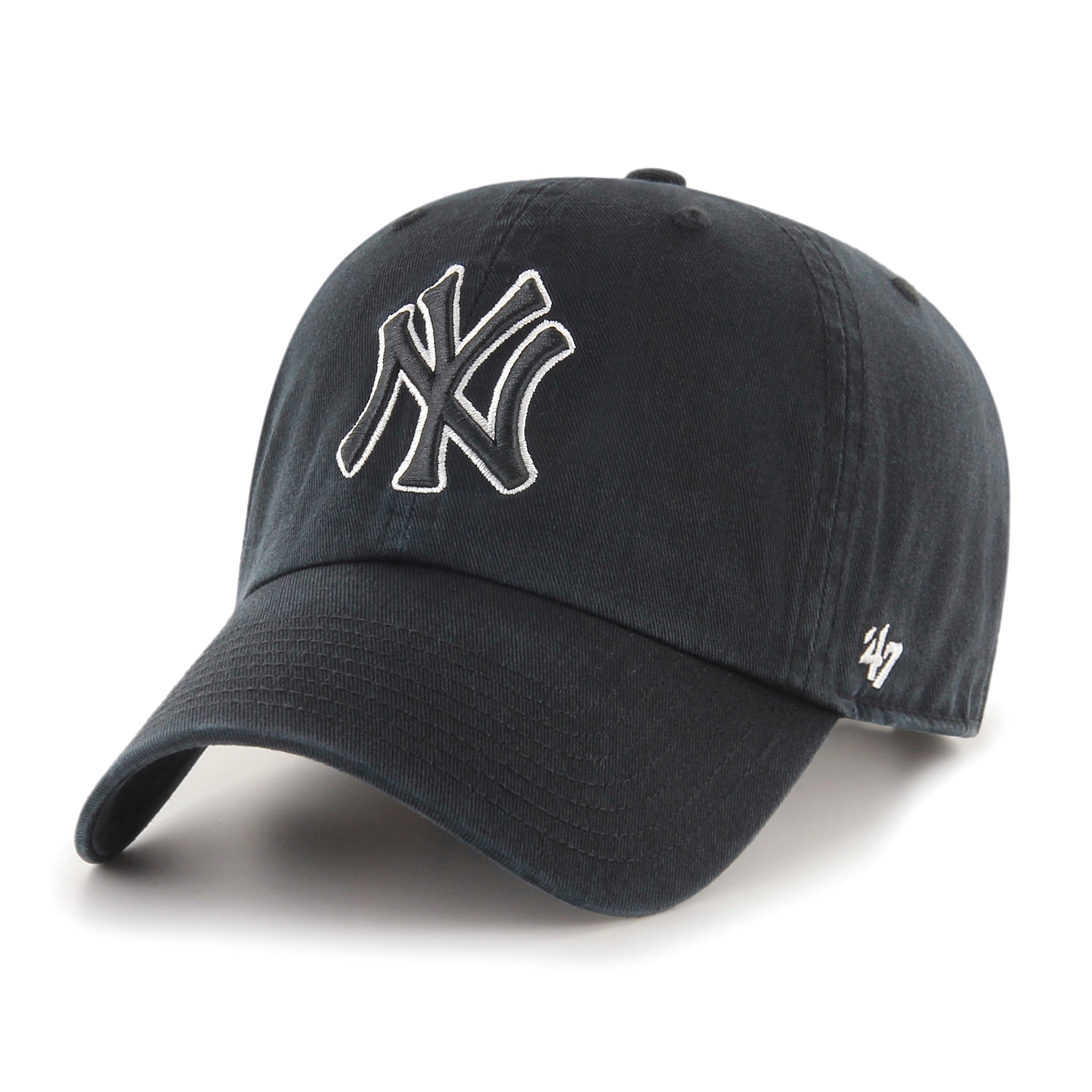 New York Yankees ’47 CLEAN UP Black Cap