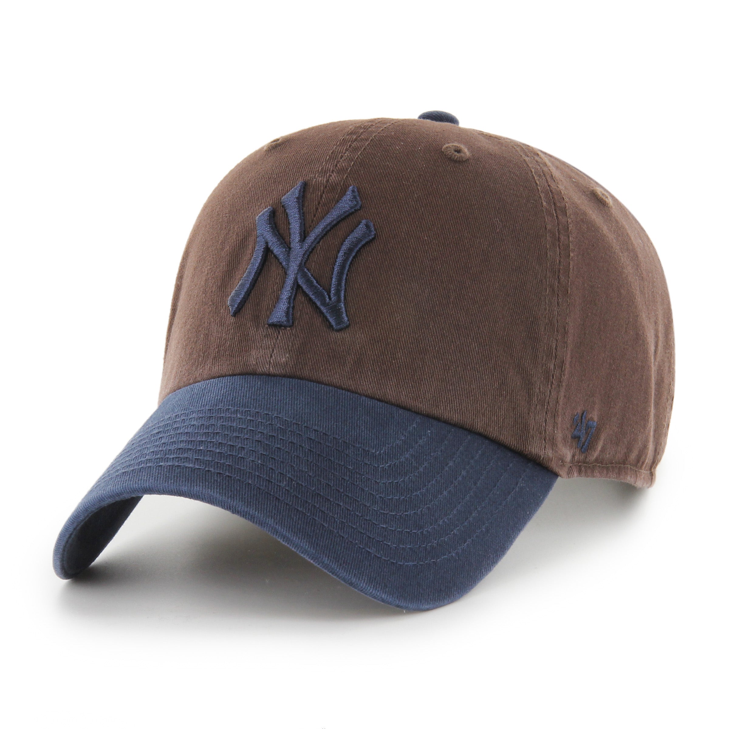 New York Yankees Two Tone ’47 CLEAN UP Brown Cap