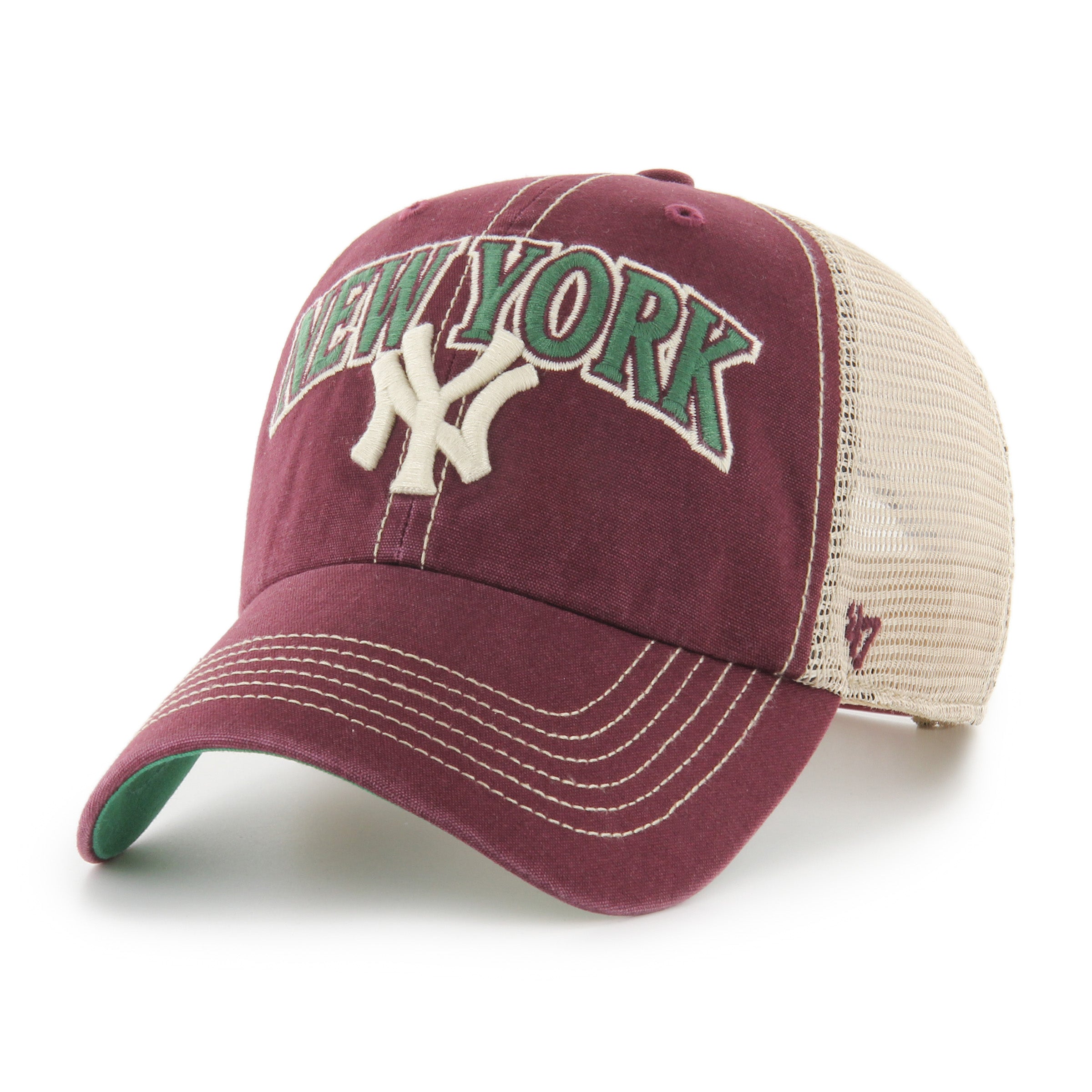 New York Yankees Tuscaloosa ’47 CLEAN UP Dark Maroon Cap
