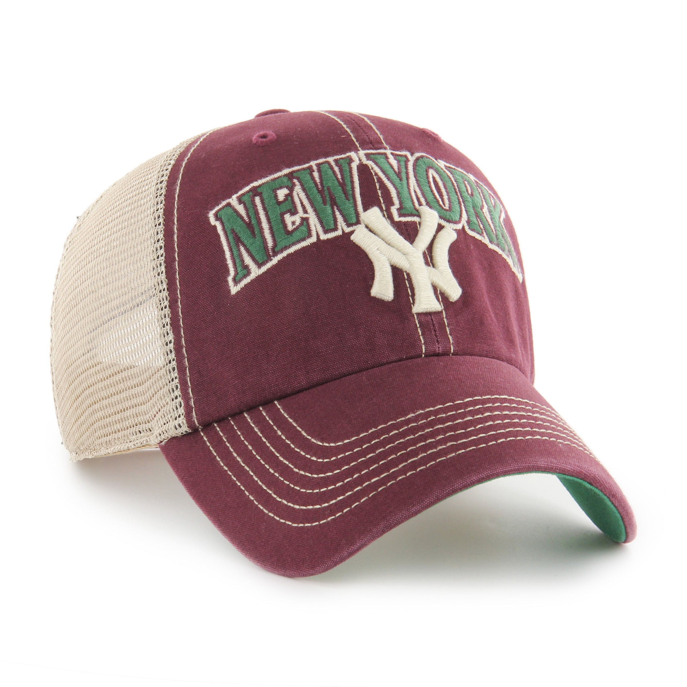 New York Yankees Tuscaloosa ’47 CLEAN UP Dark Maroon Cap