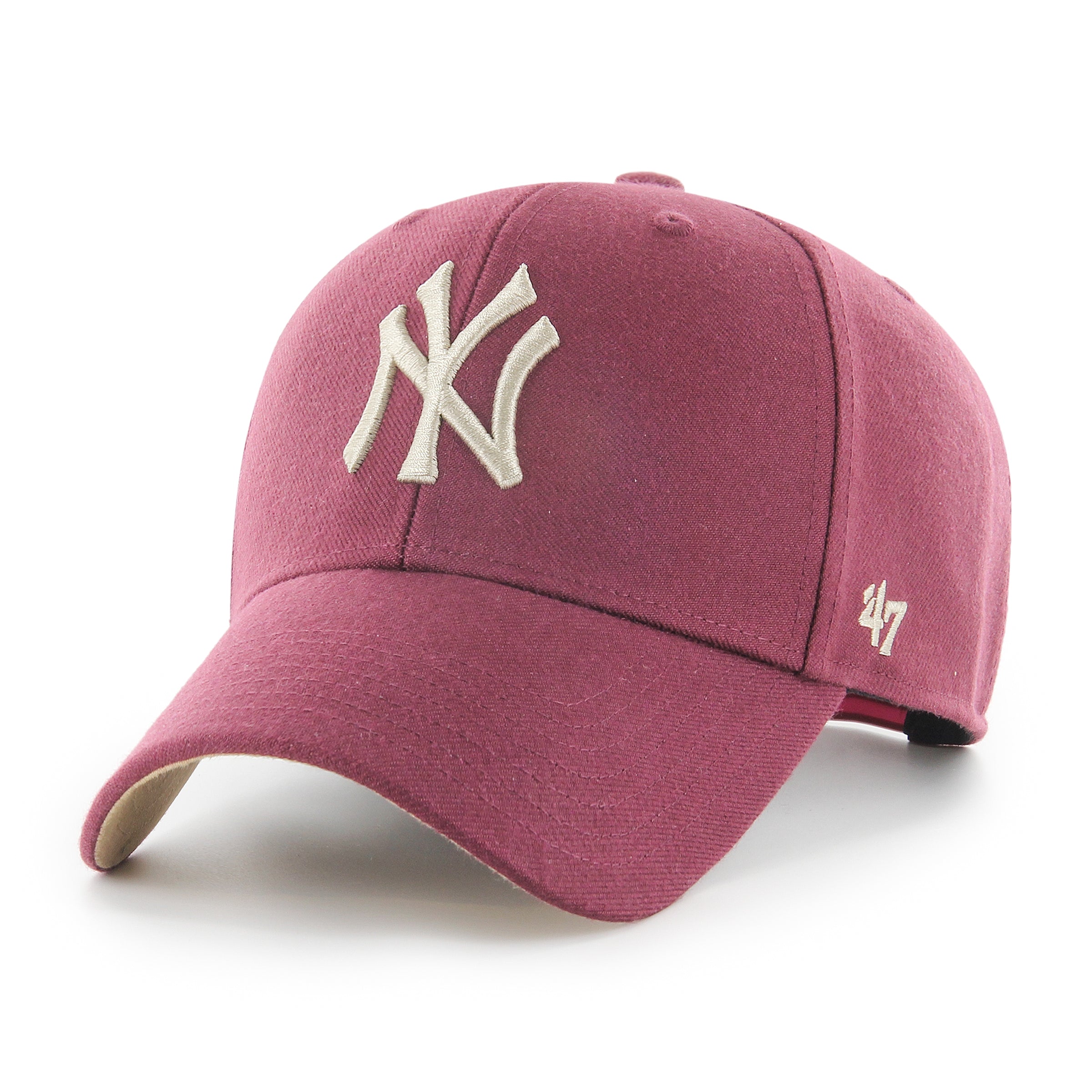 New York Yankees Sure Shot Snapback '47 MVP Dark Maroon Cap