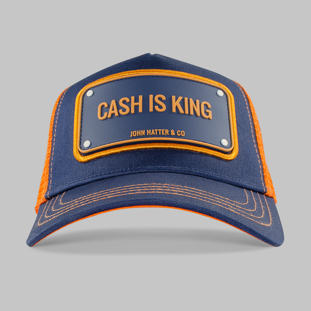 Cash is King Navy Trucker Cap