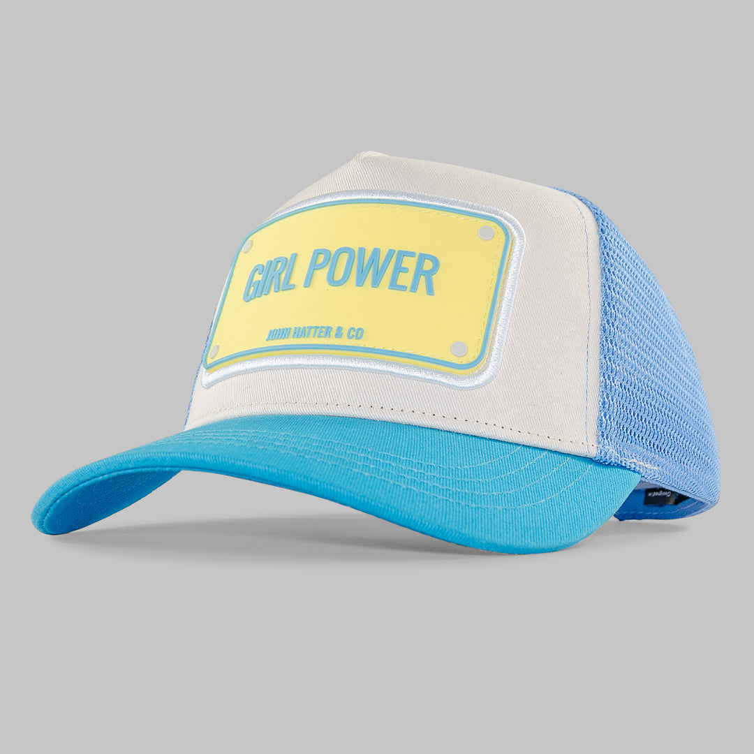 Girl Power Blue Trucker Cap